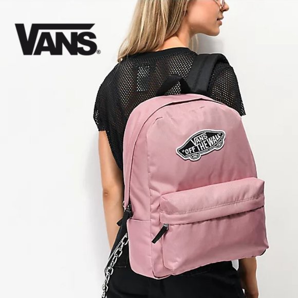 vans realm nostalgia rose backpack
